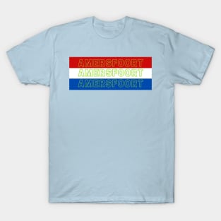 Amersfoort City in Netherlands Flag Color Stripes T-Shirt